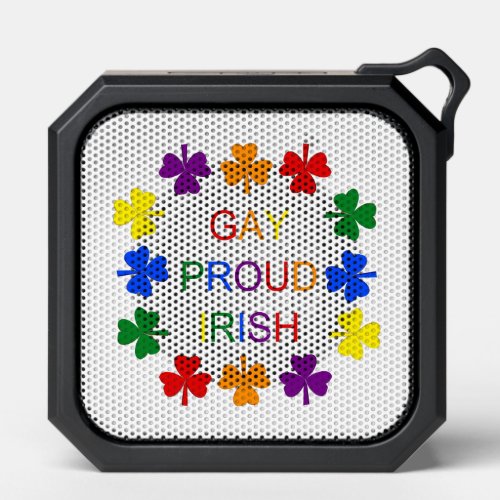 Gay Proud Irish LGBT Rainbow Shamrocks Bluetooth Speaker