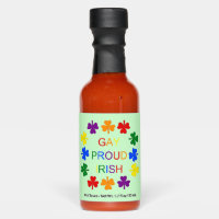 Gay Proud Irish LGBT Rainbow Shamrocks
