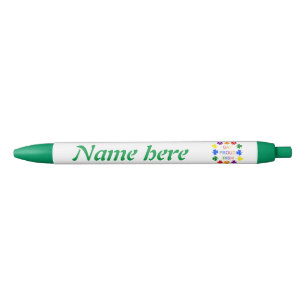 Gay Proud Irish LGBT Rainbow Shamrocks Pen