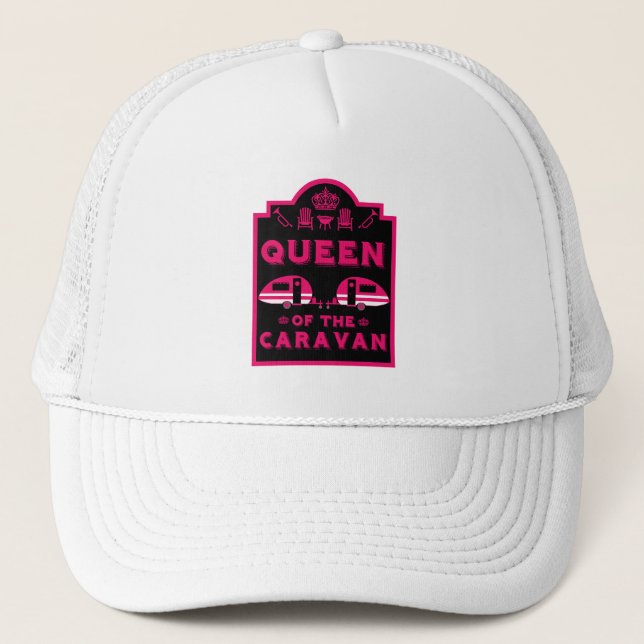 Gay Queen of the Caravan Trucker Hat (Front)