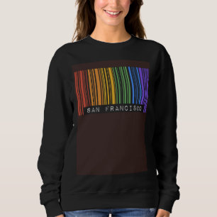 Gay Queer Barcode Pride San Francisco California A Sweatshirt