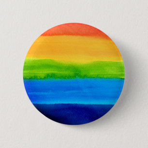 Gay Queer Rainbow Button
