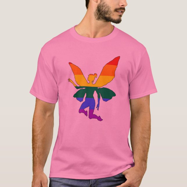 Gay Rainbow Fairy T-Shirt (Front)