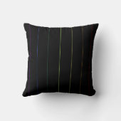Gay Rainbow Pinstriped Custom Anniversary Pillow (Back)