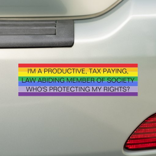 GAY RAINBOW PRIDE BUMPER STICKERS Zazzle