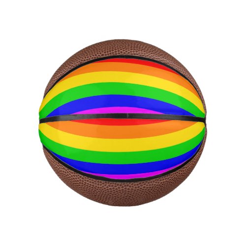 Gay Rainbow Transgender Rainbow Flag Mini Basketball