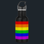 Gay Rainbow Water Bottle<br><div class="desc">Gay Rainbow design. You can customize this by changing the scale of the rainbow, adding your own words, graphics or pictures. Great for special occasions, birthday gifts, or a nice to yourself. Copyright BartzPeterson LLC 2014 all rights reserved.</div>