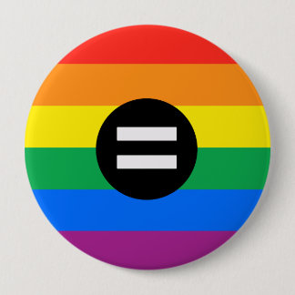 Gay Rights Flag Button