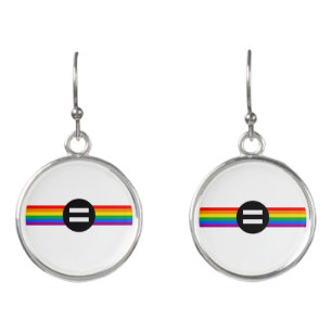 Gay Rights Flag Earrings