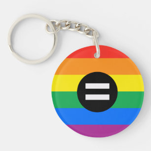Gay Rights Flag Keychain