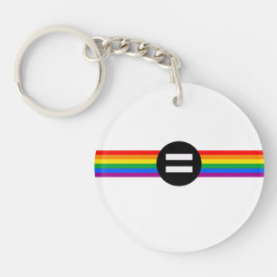 Gay Rights Flag Keychain