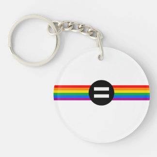 Gay Rights Flag Keychain