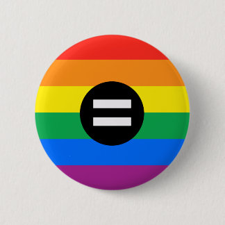 Gay Rights Flag Pinback Button