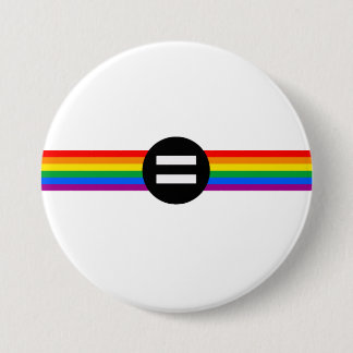 Gay Rights Flag Pinback Button