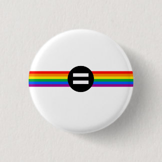 Gay Rights Flag Pinback Button