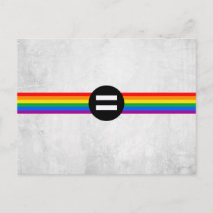 Gay Rights Flag Postcard