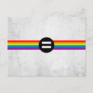 Gay Rights Flag Postcard