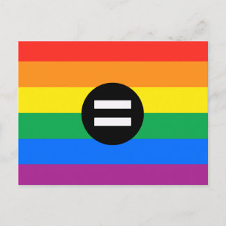 Gay Rights Flag Postcard
