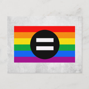 Gay Rights Flag Postcard