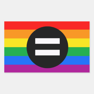 Gay Rights Flag Rectangular Sticker