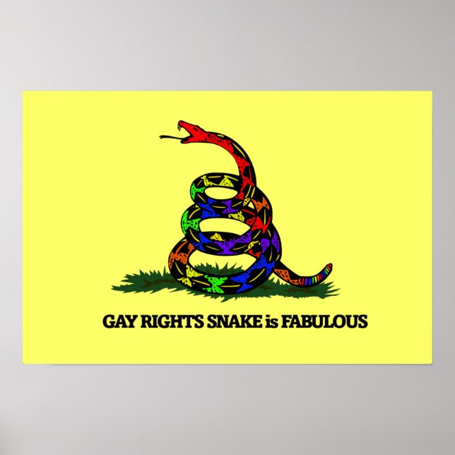 Gay Rights Snake Poster (Front)