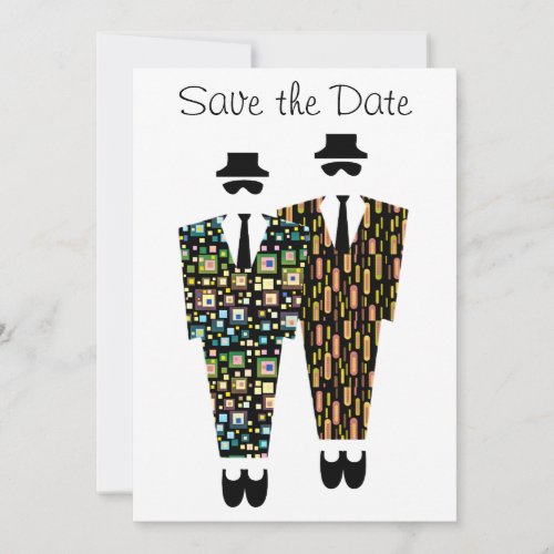 Gay Save The Date Announcement Card