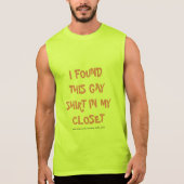 Gay shirt with cut-off sleeves (Front)