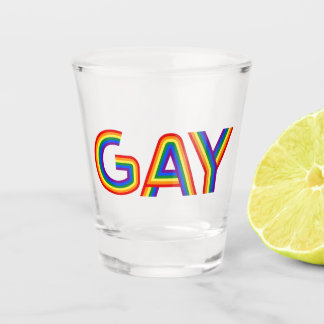 GAY SHOT GLASS