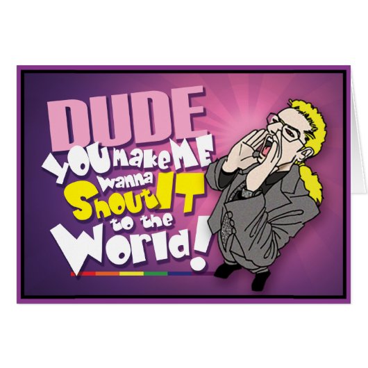 Gay - Shout It Out Cards (Front Horizontal)