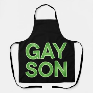 Gay Son Funny LGBTQ Pride Apron