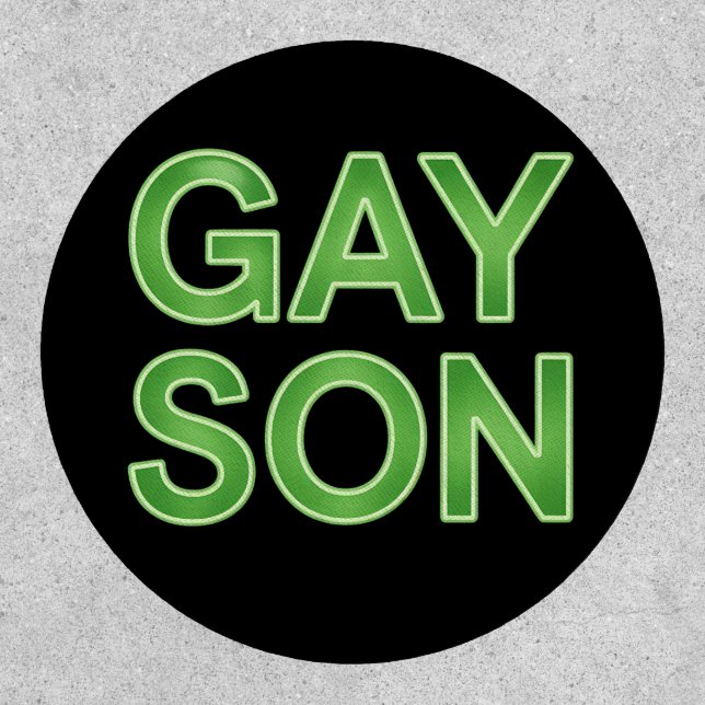 Gay Son Funny LGBTQ Pride Patch (Front)