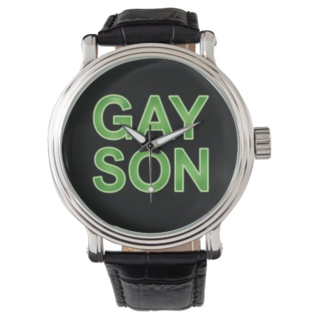 Gay Son Funny LGBTQ Pride Watch (Front)