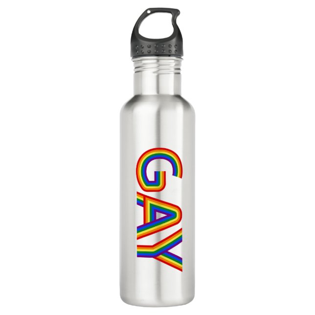 GAY STAINLESS STEEL WATER BOTTLE (Front)