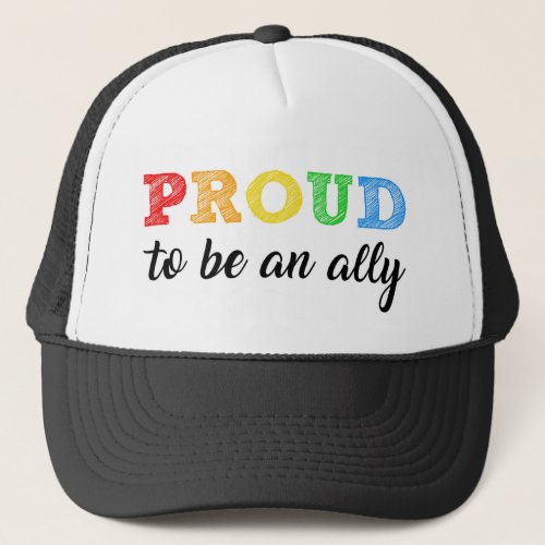 Gay Straight Alliance Ally Trucker Hat