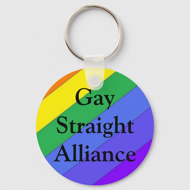 Gay Straight Alliance Keychain (Front)