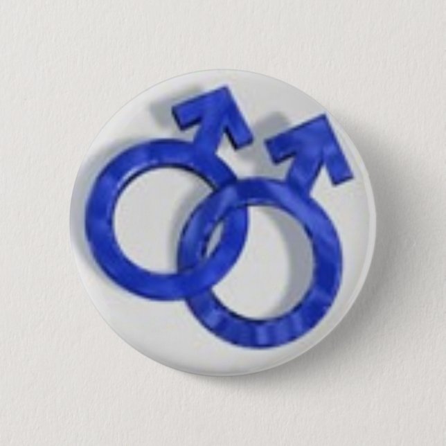gay-symbol pinback button (Front)