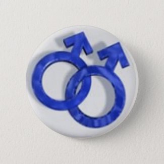 gay-symbol pinback button