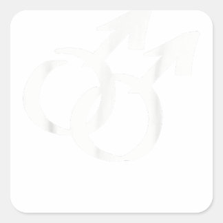 Gay symbols square sticker