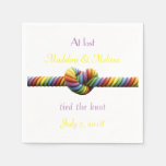 Gay Tied The Knot Wedding Napkins at Zazzle