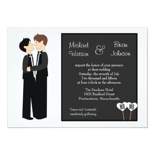 Gay Marriage Invitations 2