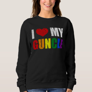 Gay Uncle Guncle Pride Month LGBT homosexual Rainb Sweatshirt