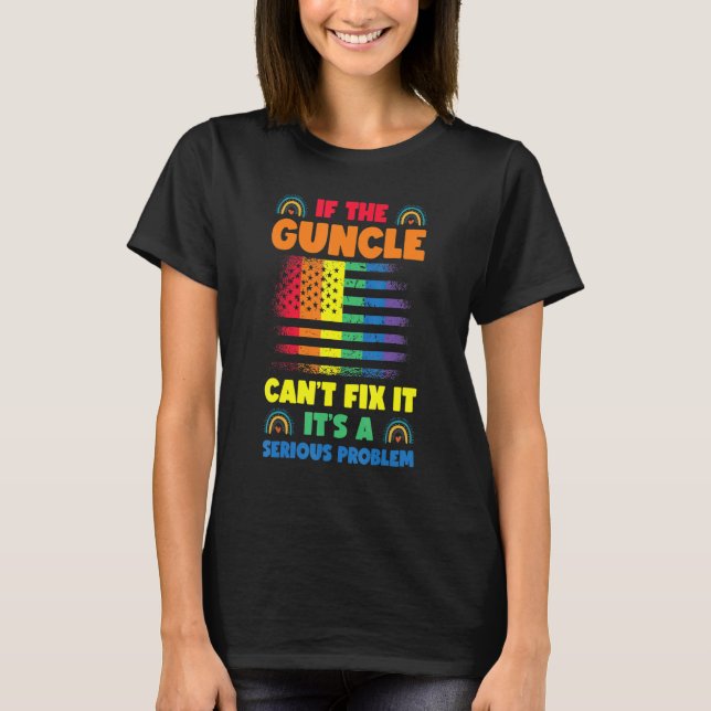 Gay Uncle Pride Guncle 2 T-Shirt (Front)