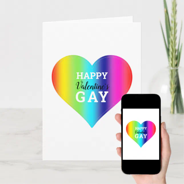 Gay Valentines Day Holiday Card | Zazzle