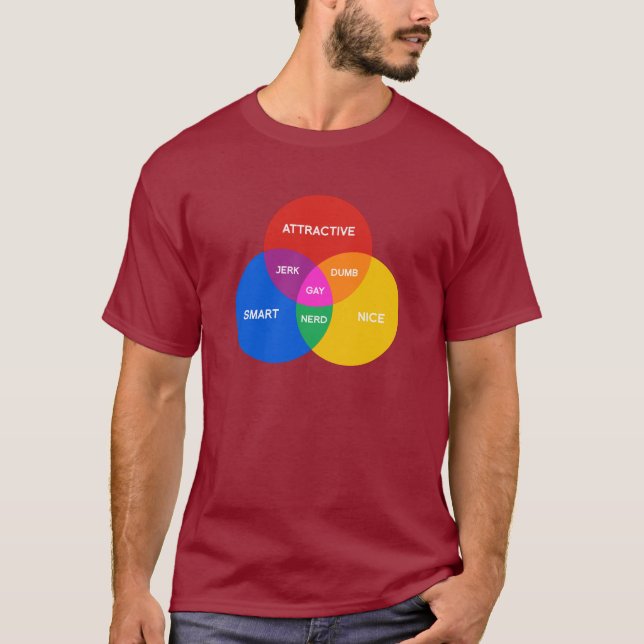 GAY VENN DIAGRAM T-Shirt (Front)