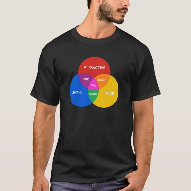 GAY VENN DIAGRAM T-Shirt (Front)