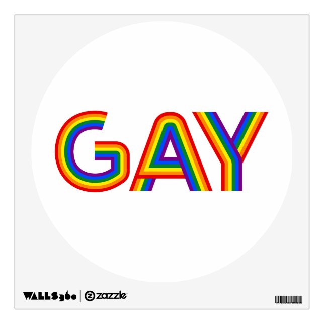 GAY WALL DECAL (Front)
