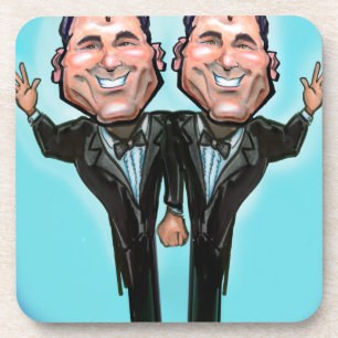 Gay Wedding Cake Dolls Beverage Coaster