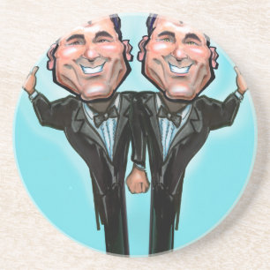 Gay Wedding Cake Dolls Drink Coaster