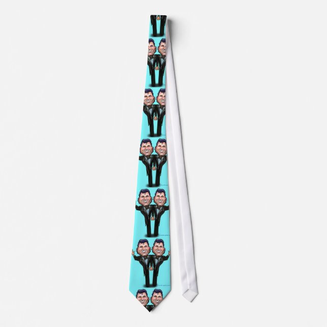 Gay Wedding Cake Dolls Neck Tie (Front)