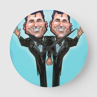 Gay Wedding Cake Dolls Round Clock